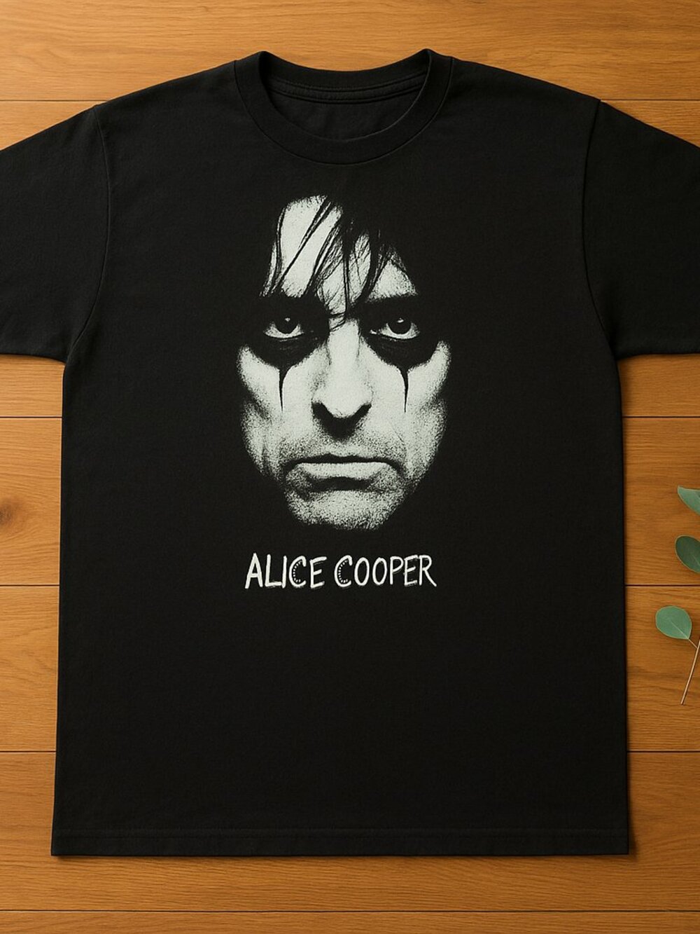 Alice Cooper Graphic Band T-Shirt Black Rock Music Vintage Style Tee